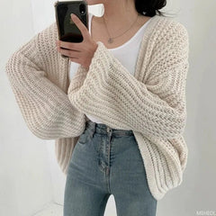 Vintage Casual Versatile Knit Cardigan Sweater Jacket