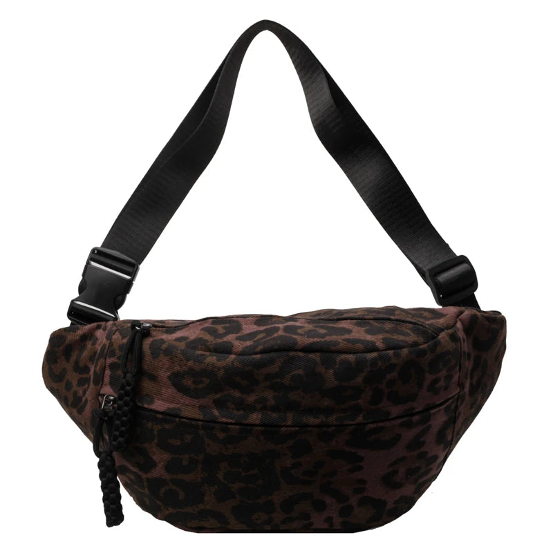 Vintage Leopard Print Fanny Pack Women’s Fashion Bag