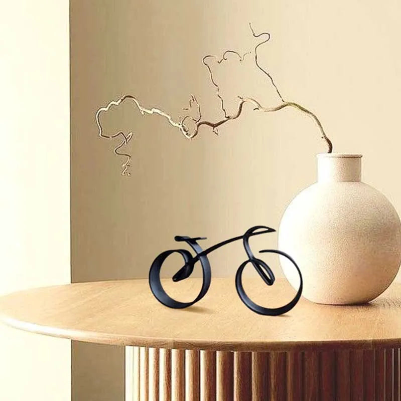 Minimalist Acrylic Bicycle Sculpture Wall Decor