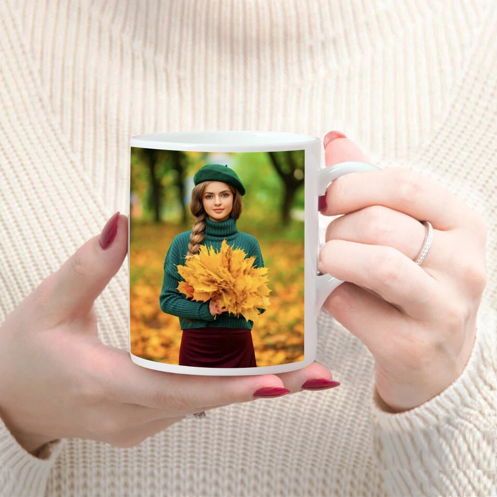 Vintage Personalized Your Photo Coffee Mugs