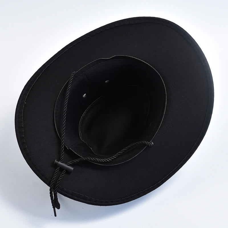 Vintage Suede Cowboy Hat for Parties