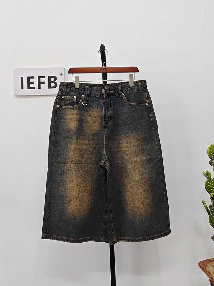 Vintage Loose Men's Summer Denim Shorts