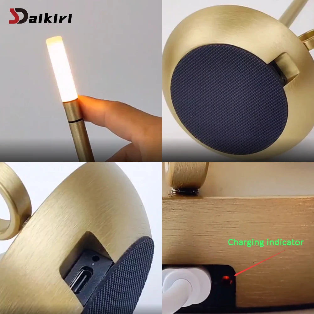 Vintage Rechargeable Wireless Touch LED Lamp