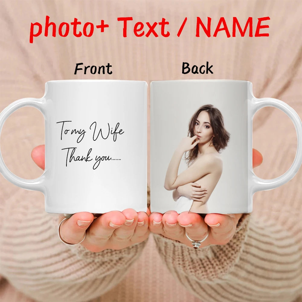 Vintage Personalized Your Photo Coffee Mugs