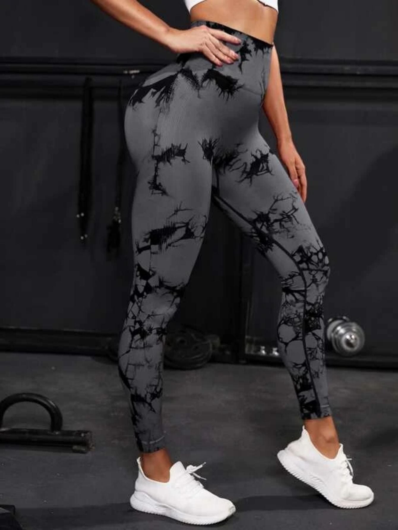 Women Tie Dye Seamless High Waist Fitness Vintage Leggings