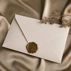 Vintage Linen Envelopes Wedding Invitation Supplies