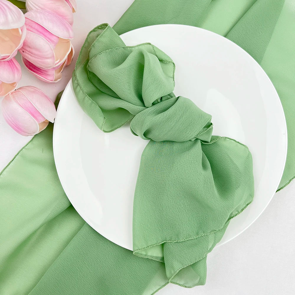 Chiffon Gauze Vintage Table Runner