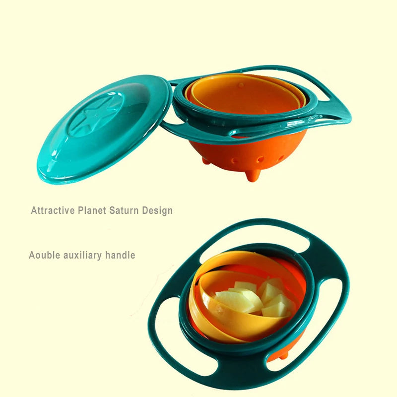 Spill-Proof Gyro Bowl Baby Feeding Dish