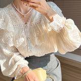 Vintage Lace Lolita Long Sleeve Blouse