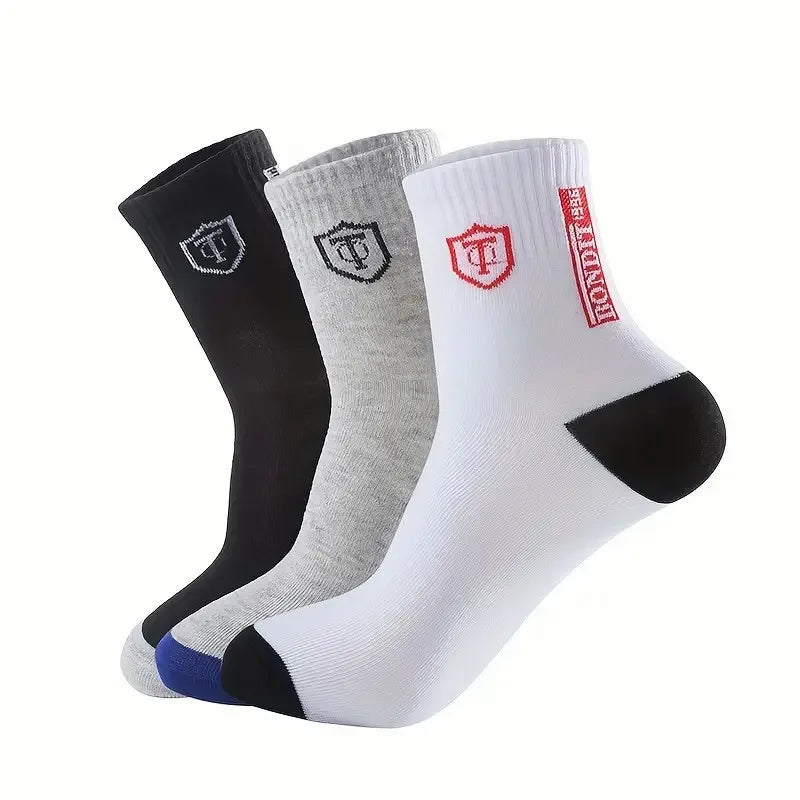 5/10 Pairs Breathable Sweat Absorbing And Deodorizing Business Socks