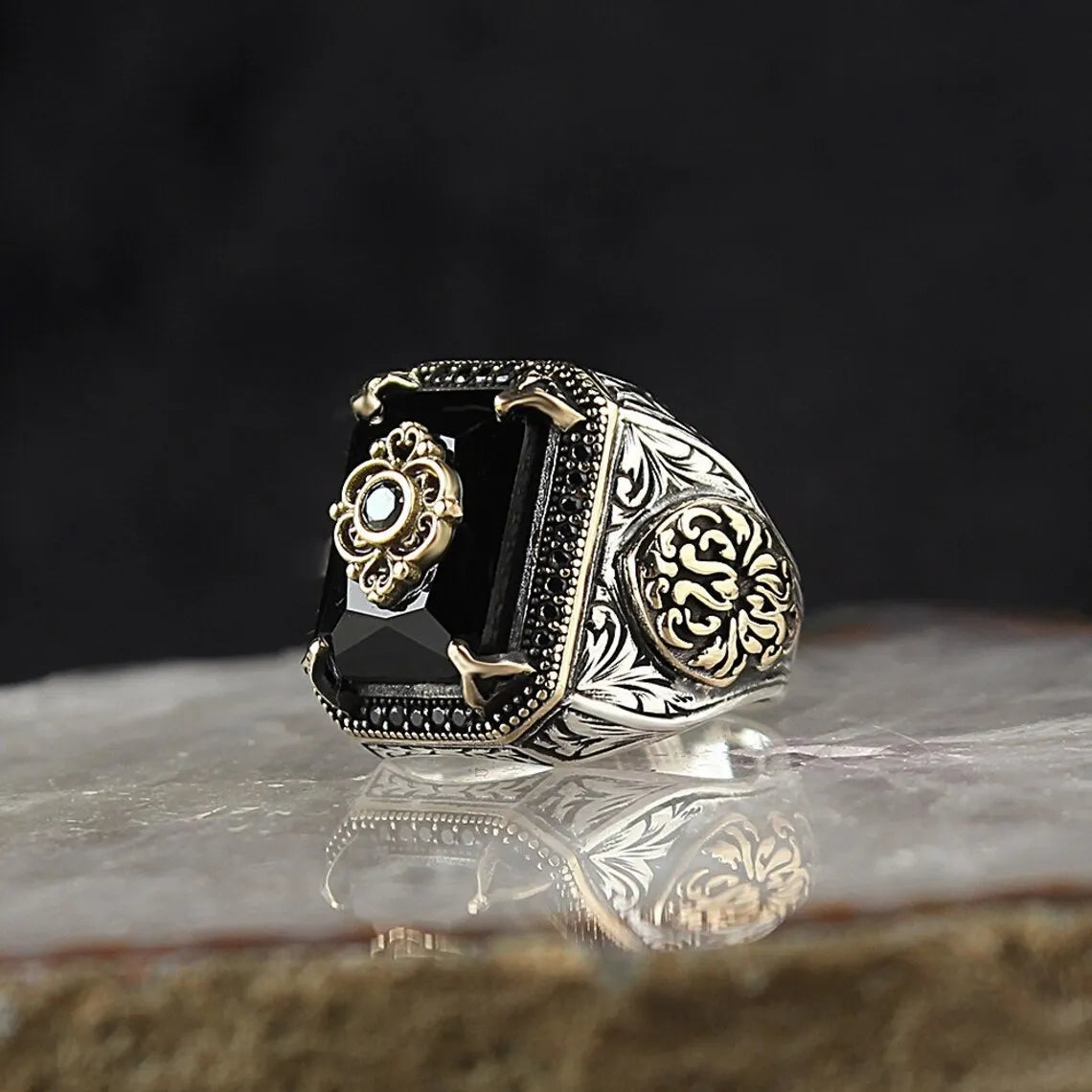 Vintage Retro Handmade Turkish Signet Ring