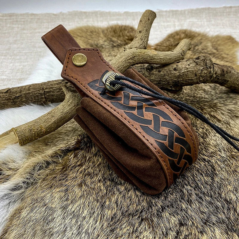 Vintage Viking Medieval Pouch Belt Coin Purse