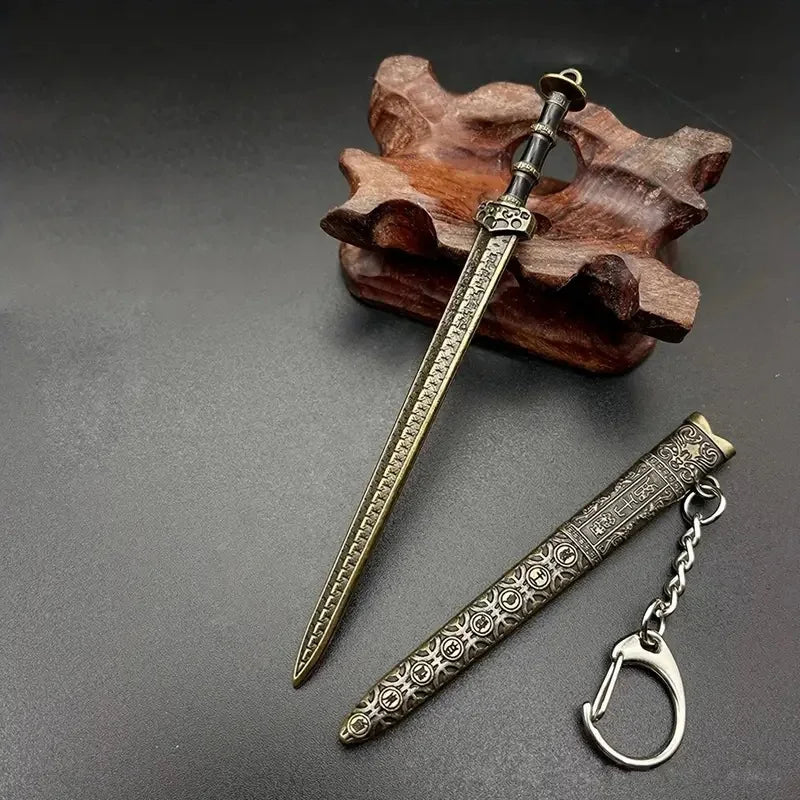 Vintage Mini Sword Shape Pendant Keychain