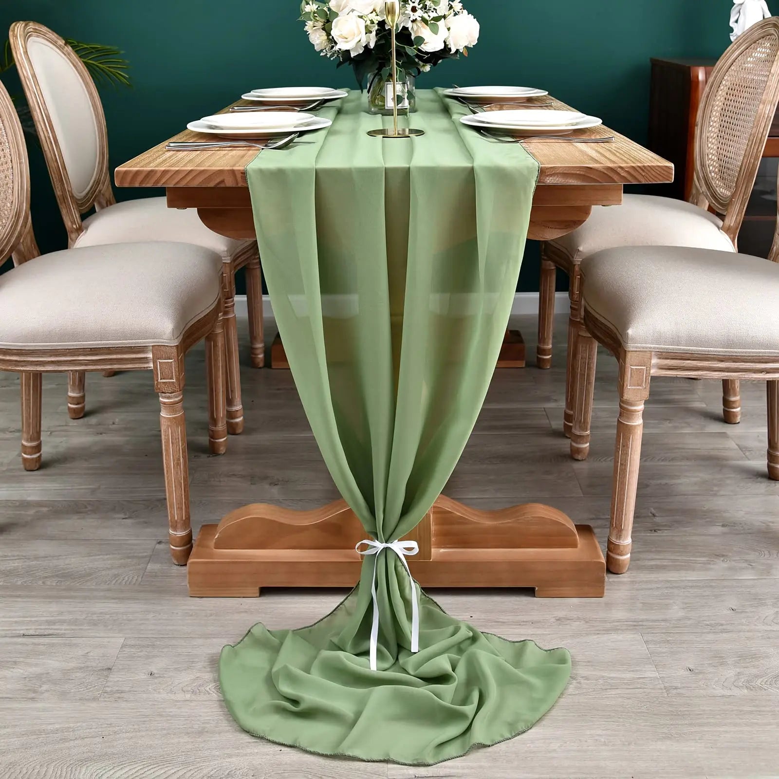 Chiffon Gauze Vintage Table Runner