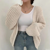 Vintage Casual Versatile Knit Cardigan Sweater Jacket