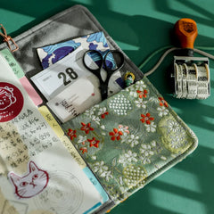 Vintage Cloth Cover Diary Portable Scrapbook Binder Notepad