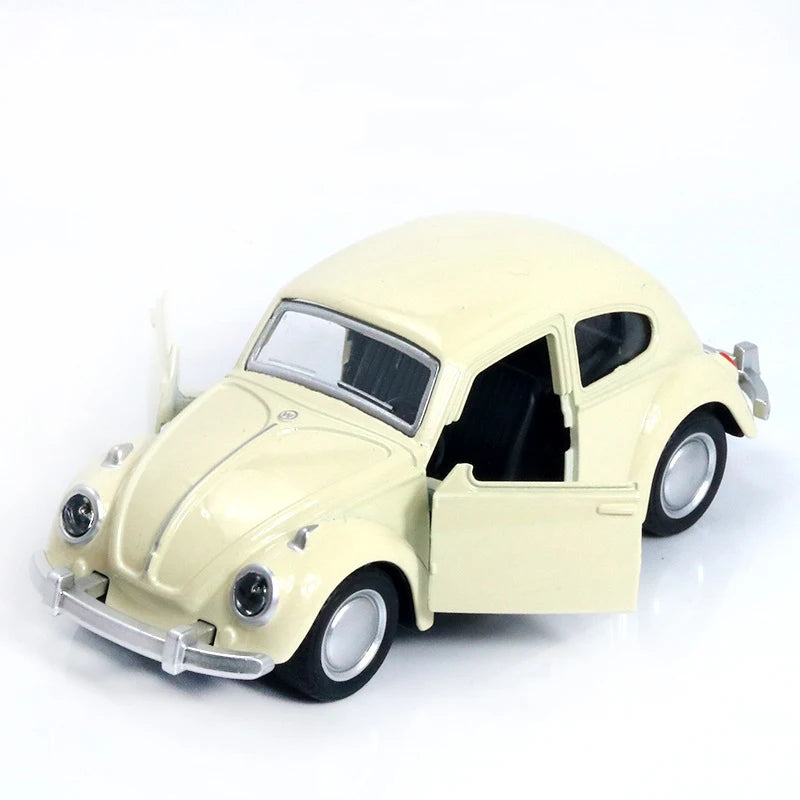 Vintage Beetle Diecast Pull Back Car