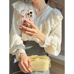 Vintage Lace Lolita Long Sleeve Blouse