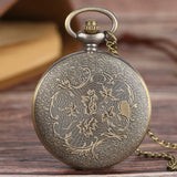 Vintage Japanese Anime Theme Quartz Pocket Watch