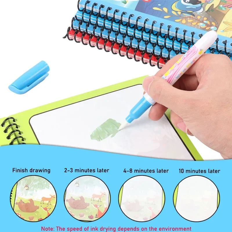 Reusable Magic Water Coloring Book