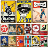 Vintage Michelin Metal Signs Shabby Chic Sign Posters