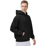 Men's and Women's Vintage Plain Black/Grey Hooded Sweatshirts