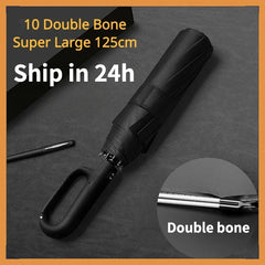 Large Windproof Men’s Umbrella with Automatic Features