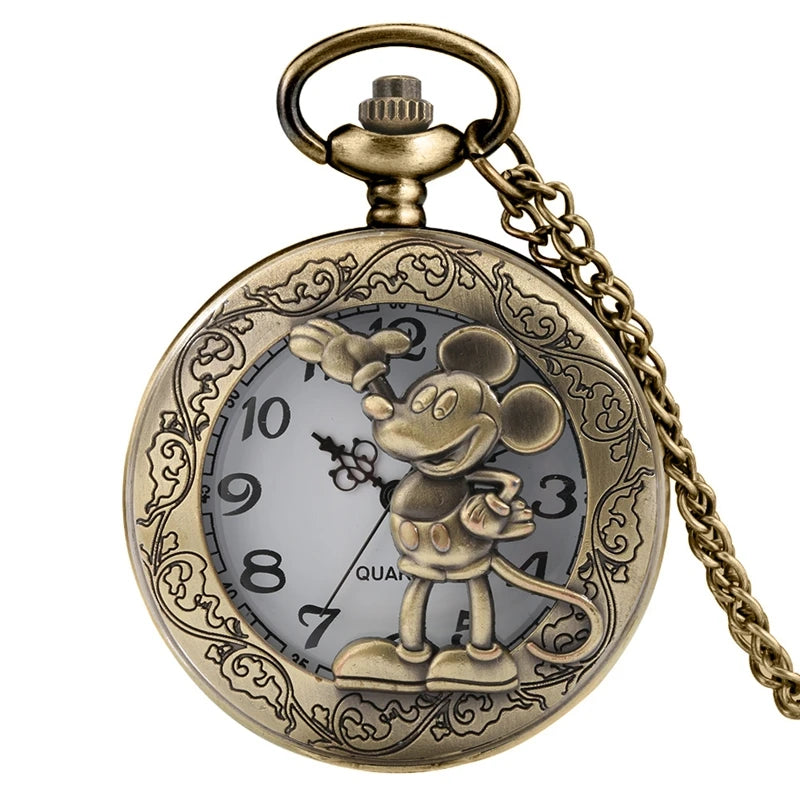 Vintage Japanese Anime Theme Quartz Pocket Watch