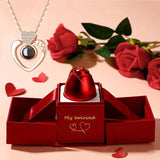 Vintage Love Projection Necklace With Exquisite Rose Gift Box