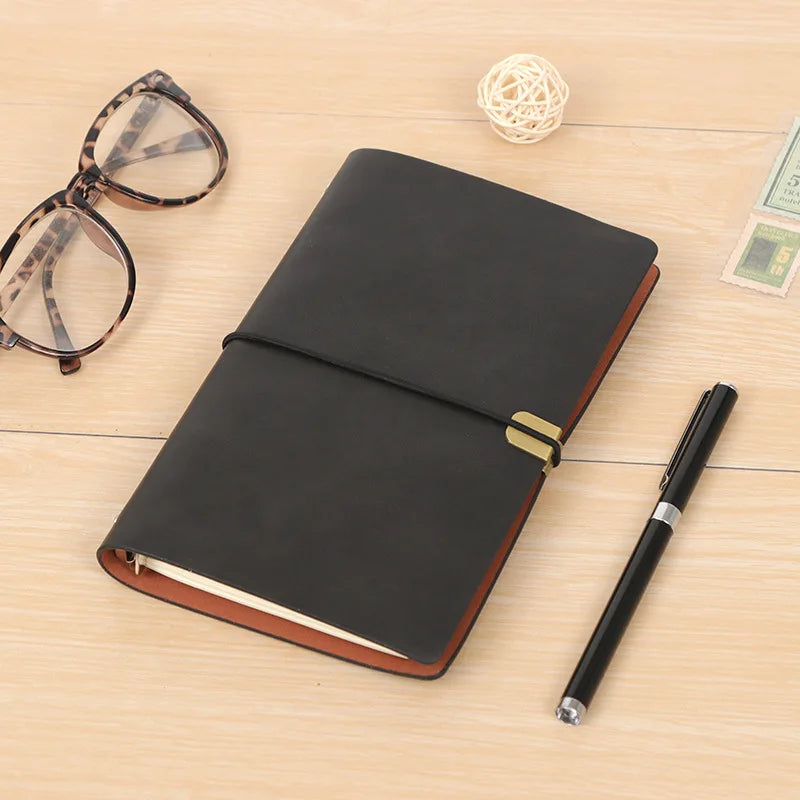 Vintage Soft Pu Leather Travel Journal Notebook