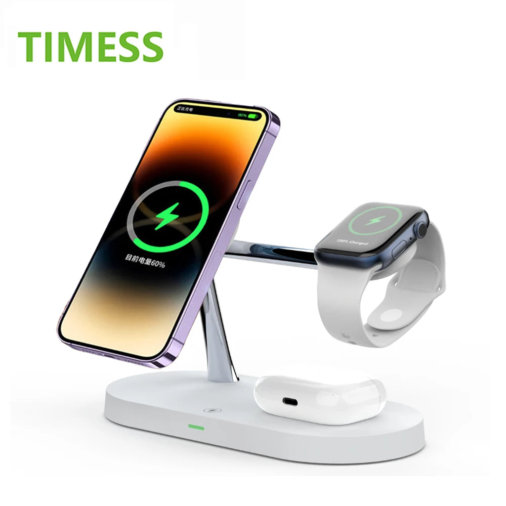 Magnetic 3-in-1 Wireless Charger Stand