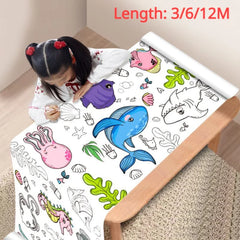 Kids Drawing Roll DIY Coloring Paper