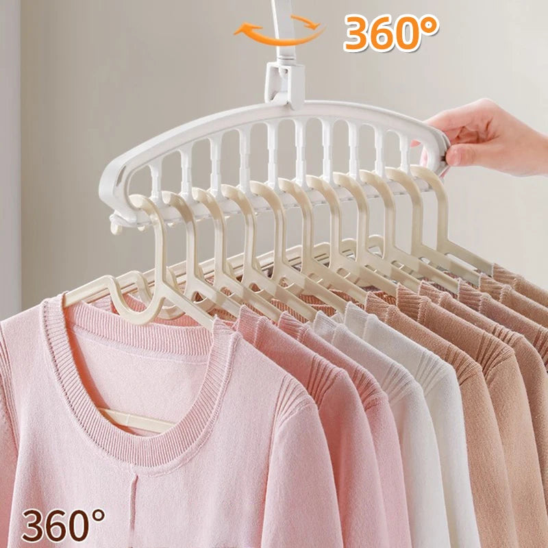 Space-Saving Closet Organizer Multi-Port Hanger