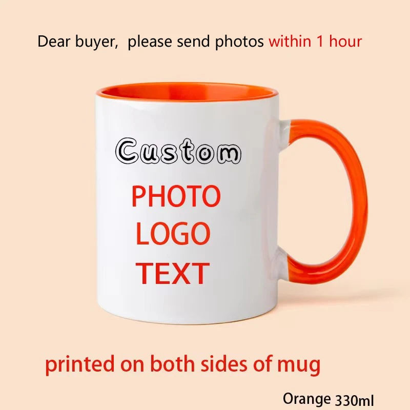 Vintage Personalized Your Photo Coffee Mugs