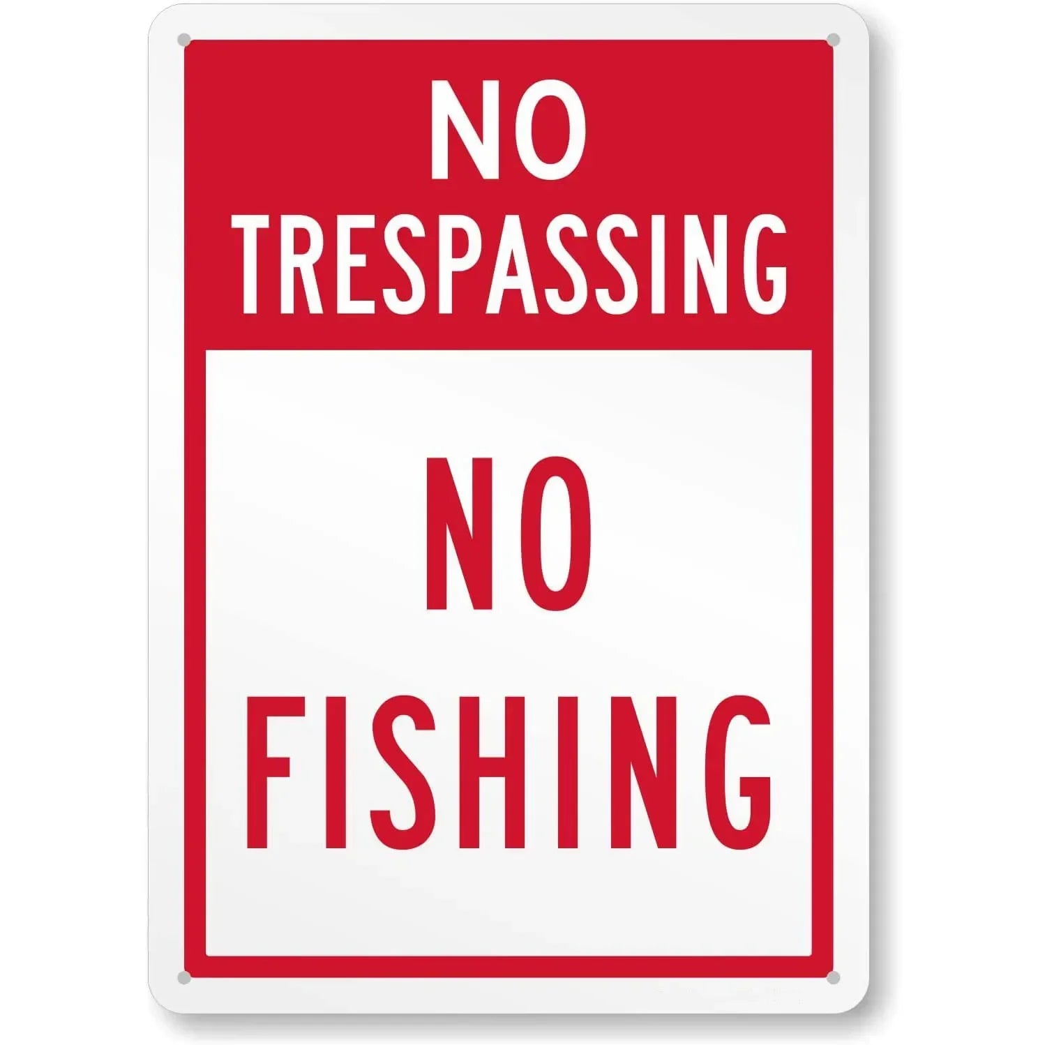 Vintage No Trespassing Warning Metal Signs