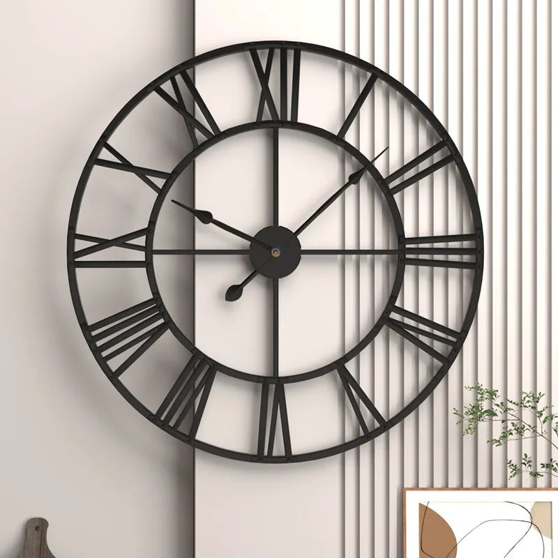 Vintage 3D Roman Numerals Wall Clock