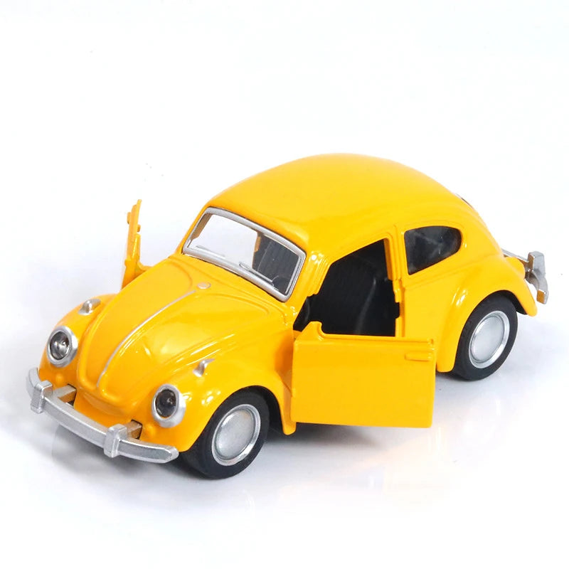 Vintage Beetle Diecast Pull Back Car