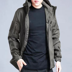 Men's Winter Vintage Autumn Fleece Jackets Tactical Waterproof Suits