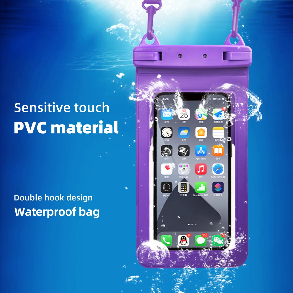 Vintage Waterproof Phone Case Swimming Pouch