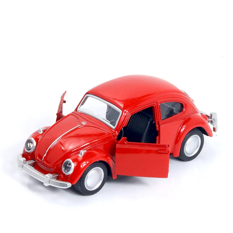 Vintage Beetle Diecast Pull Back Car