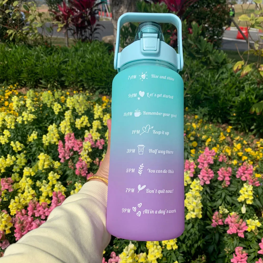 Motivational Sports Water Bottle with Timer