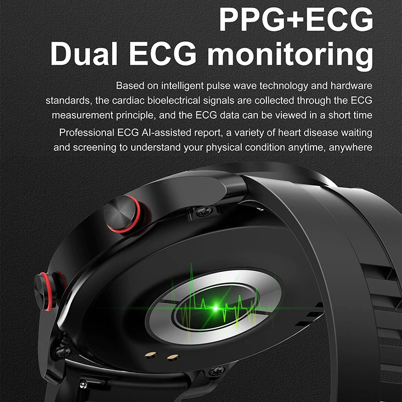 ECG+PPG Sports Waterproof Smartwatch