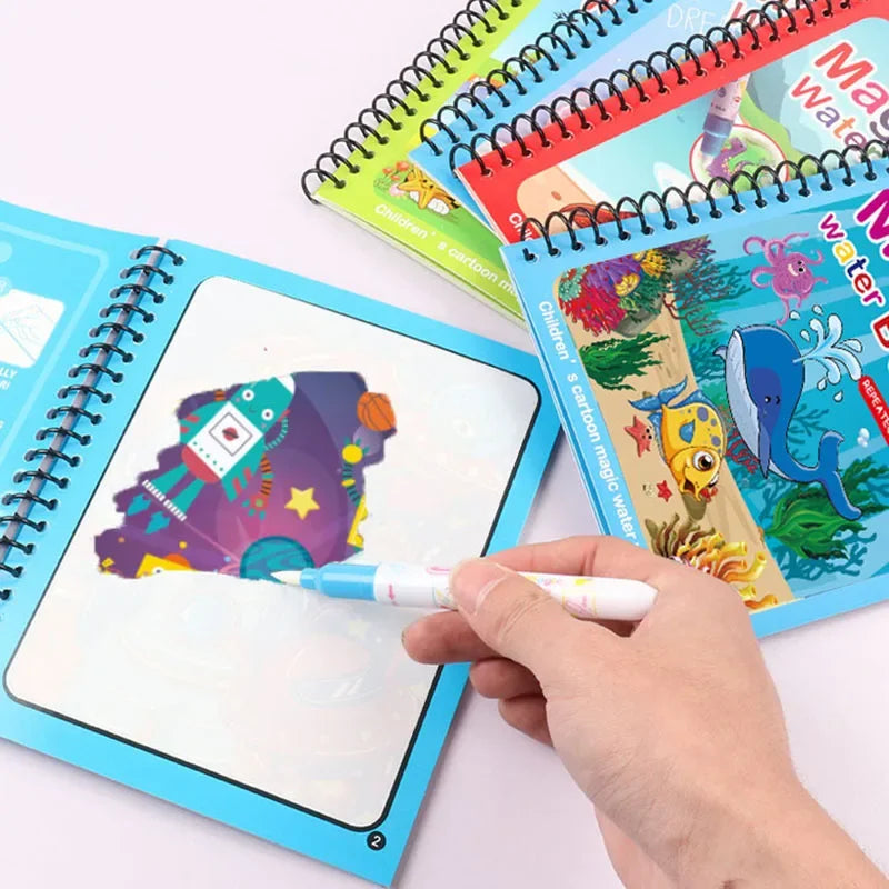 Reusable Magic Water Coloring Book