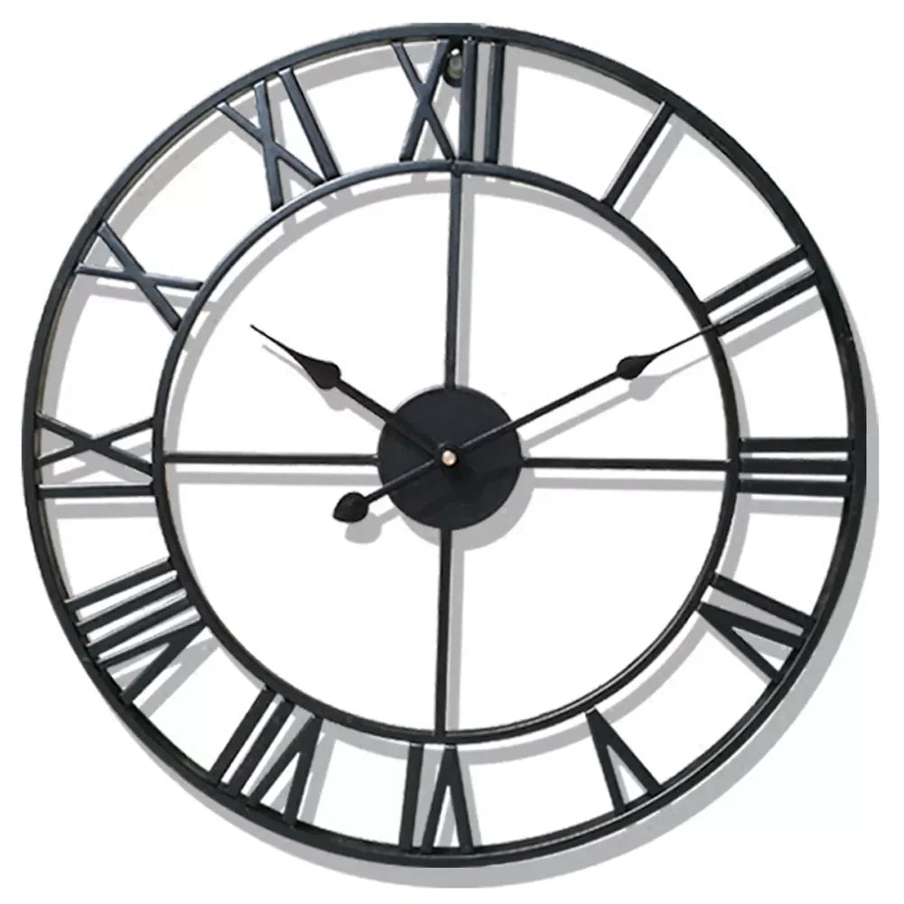 Vintage 3D Roman Numerals Wall Clock