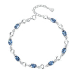 Vintage Blue Topaz Sterling Silver Bracelet