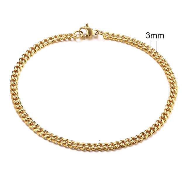 Vintage Men's Chunky Curb Chain Bracelet