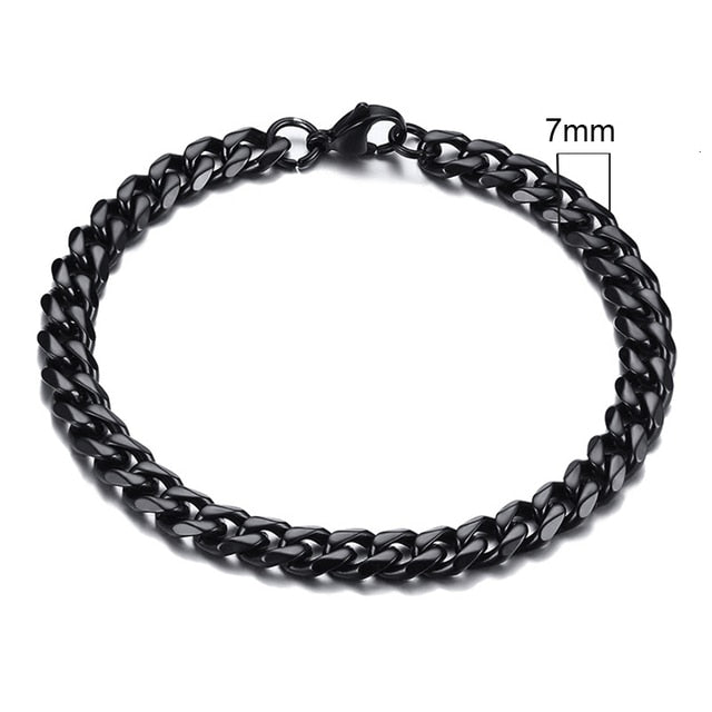 Vintage Men's Chunky Curb Chain Bracelet