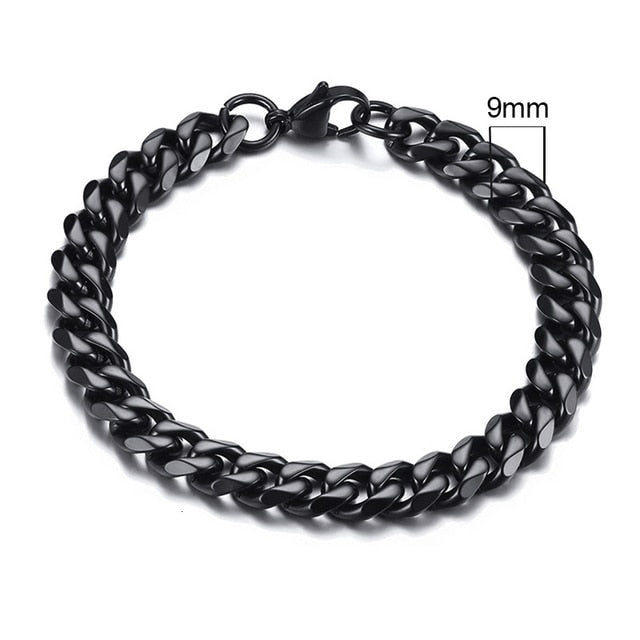 Vintage Men's Chunky Curb Chain Bracelet